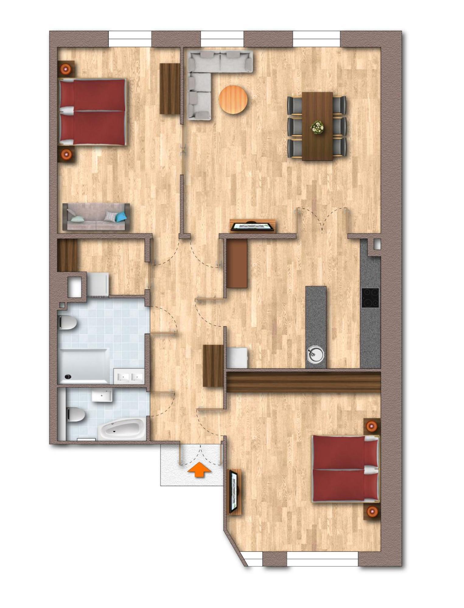 Koenigin Der Hanse - Im Herzen Der Altstadt, 3 Zimmer, Wifi Apartment Lubeck